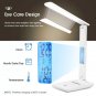 Modern Business Led Office Desk Lamp Touch Dimmable Foldable With Calendar Temperature