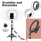10" LED Ring Light Photographic Selfie Ring Lighting with Stand for Smartphone