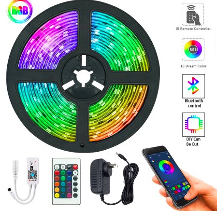 LED Light Strips Bluetooth WIFI Controller Flexible RGB 5050 Decoration BackLight Lamp Night light