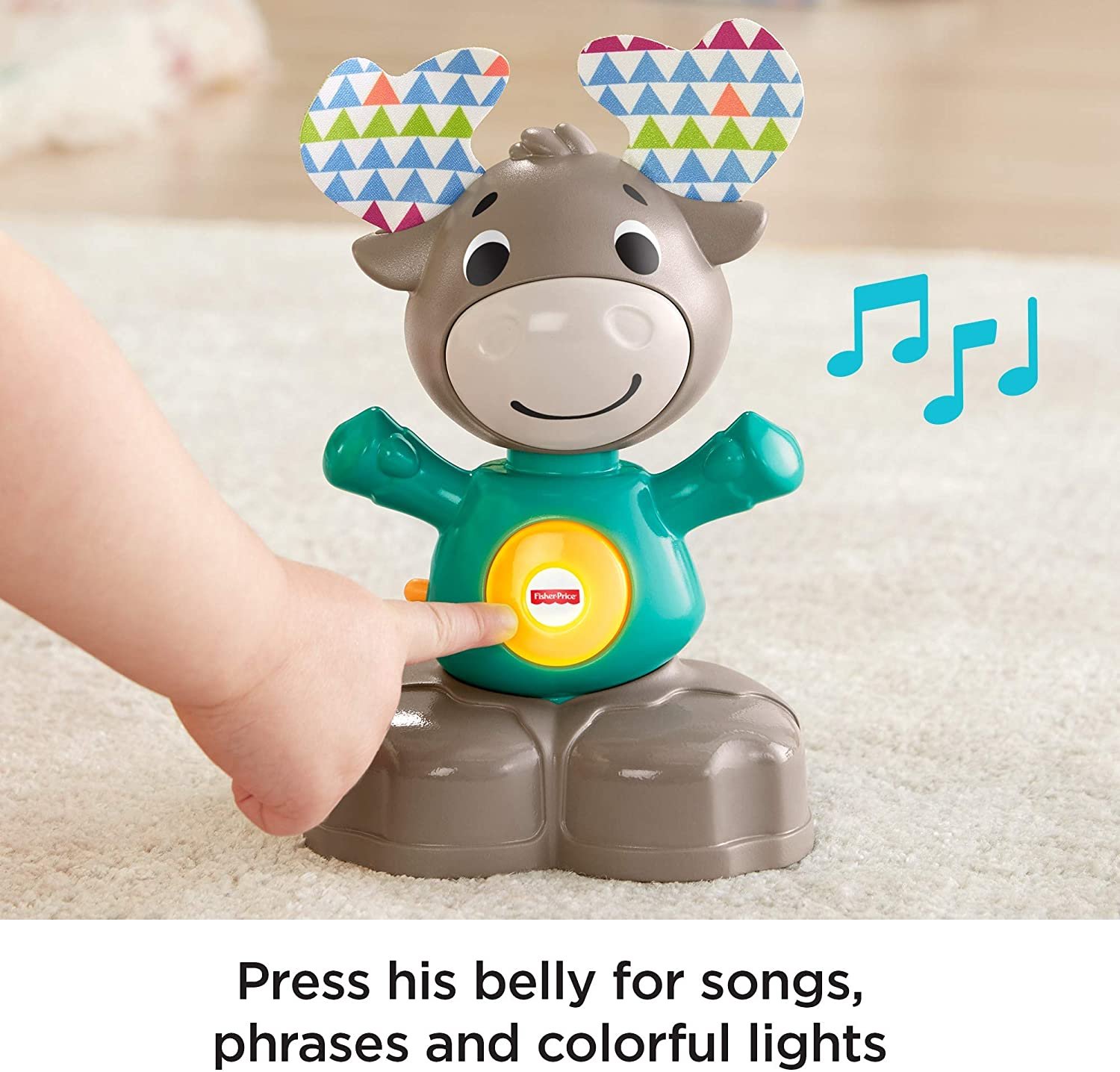 Fisher-Price Linkimals Musical Moose - Interactive Educational Toy with ...