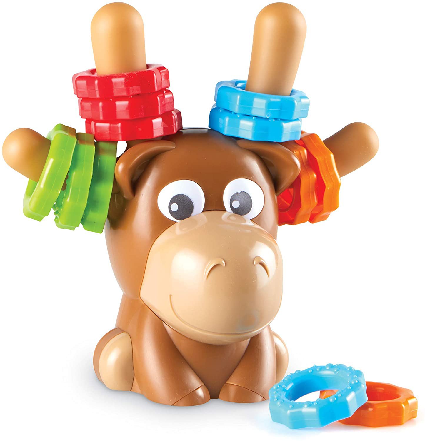 Learning Resources Max the Fine Motor Moose Fine Motor Toy for Toddlers Ages 2months + Multi