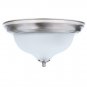Ceiling Lighting Sold Separately Flush Mount Swirl Glass Dome Brushed Nickel