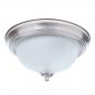 Ceiling Lighting Sold Separately Flush Mount Swirl Glass Dome Brushed Nickel