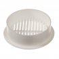2" Resin Circular Mini Wall Louver Soffit Vent White High Impact Plastic White