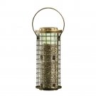 Bird Feeder Squirrel Stumper Wild Holds 3 Lbs Cap Seed Durable Metal 8 Ports