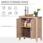 Homcom Rustic Farmhouse Style Cabinet Accent Serving Buffet Sideboard Dining Area