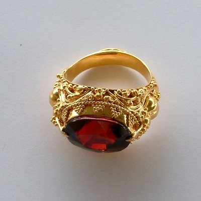 Magnificent Handmade 22K Gold Granulated Balinese Ring