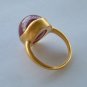22K Hand made Solid Gold Ring featuring Cabochon Ruby