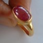 22K Hand made Solid Gold Ring featuring Cabochon Ruby