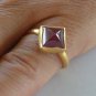 22K Hand made Solid Gold Ring featuring Cabochon Ruby