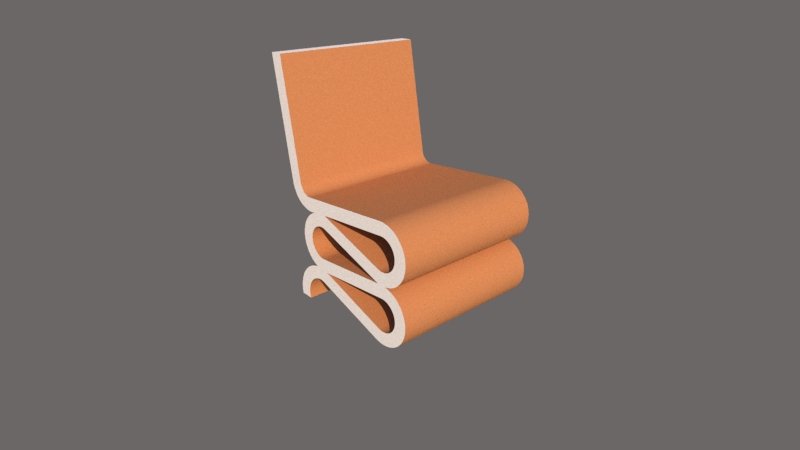 cardboard chair unique