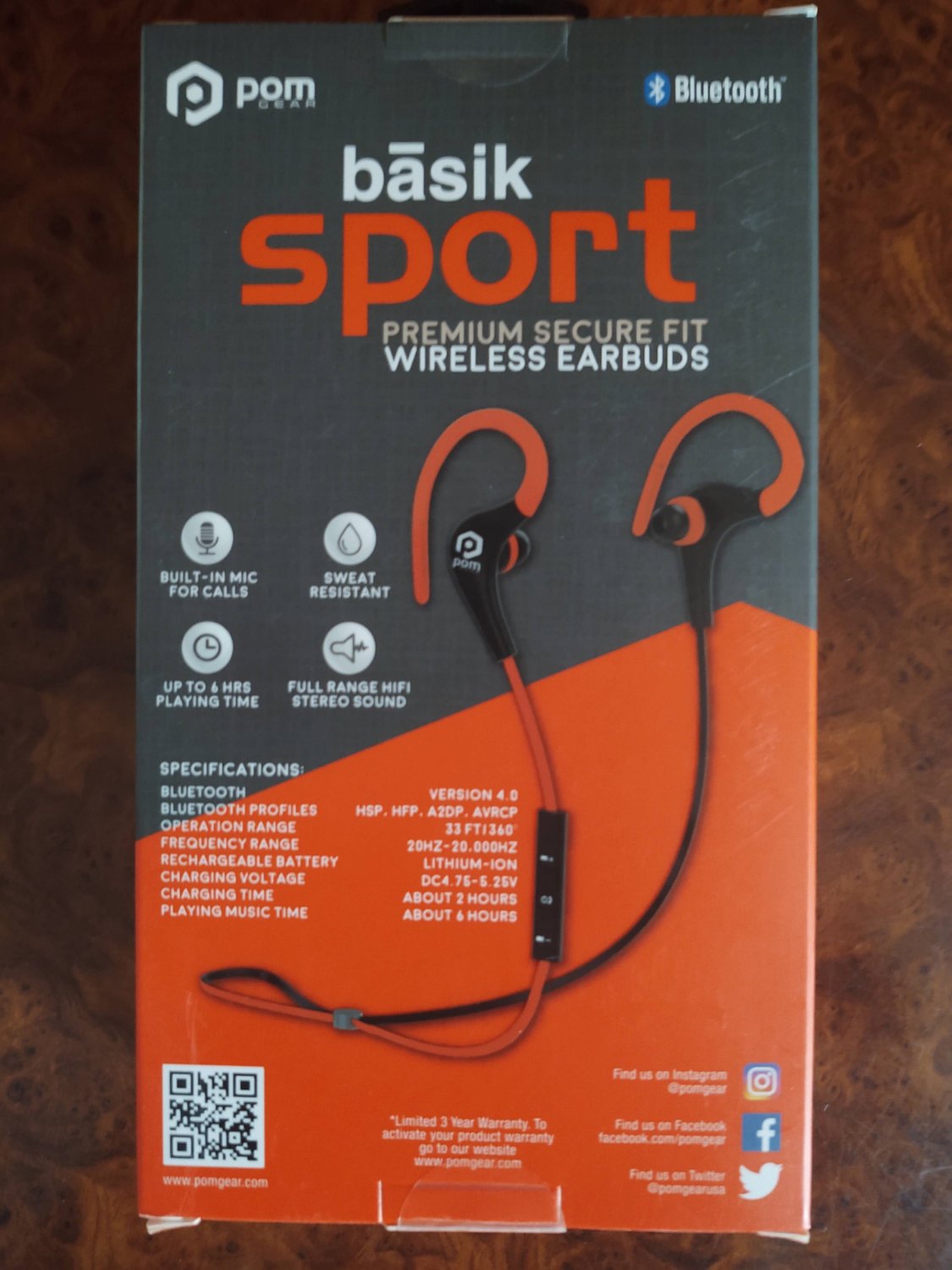 Basik Sport Bluetooth Wireless Earbuds