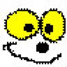 abstract SMILEY FACE - custom Italian charm - CUTE !