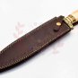 Custom Hand Made Forged Hunter Knife Damascus Steel Handle Buffalo Bone 966