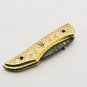 8'' Folding Hunter Pocket Knife Custom Hand Made Forged Damascus Steel 655