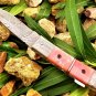 9.5'' Custom Hand Made Forged Folding Hunter Pocket Knife Damascus Steel 454