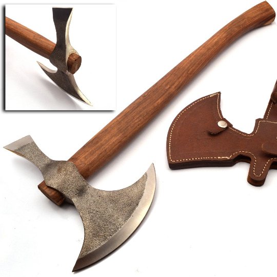 20" CUSTOM MADE TOMAHAWK VIKING AXE HATCHED BEARD HEAD VINTAGE BROAD AXE HEAD AX