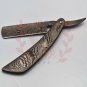 8.5" custom hand made Blade straight razor very sharp with leather sheath #SA-89