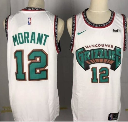 Memphis Grizzlies #12 Ja Morant Throwback Jersey Teal