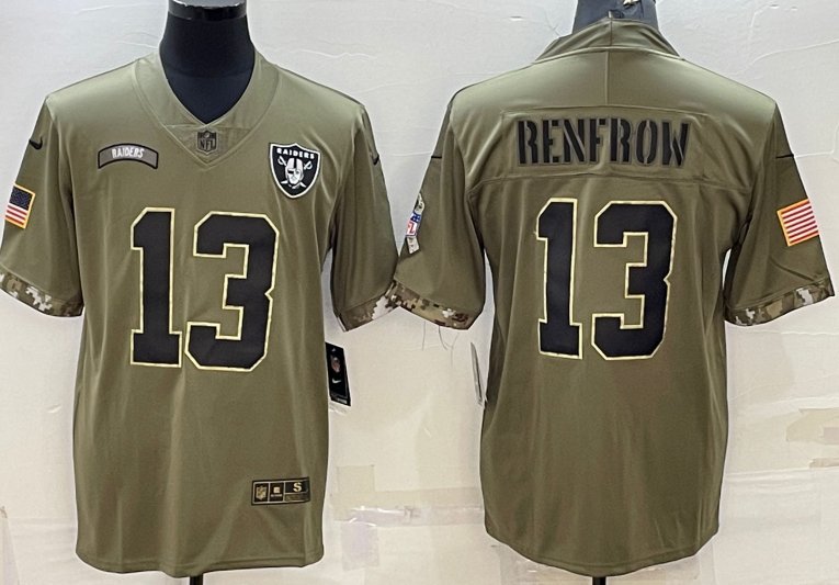 Hunter Renfrow Las Vegas Raiders military salute to service Jersey –  Classic Authentics