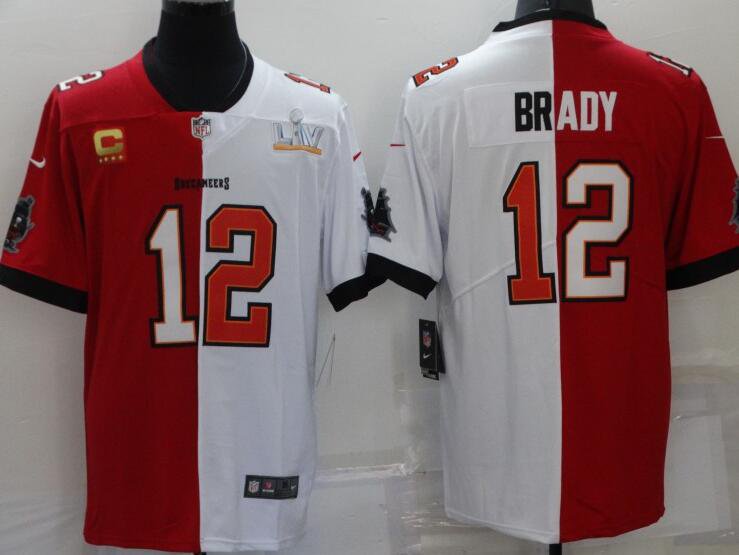 Men's #12 Tom high quality Brady Red Vapor Limited Jersey