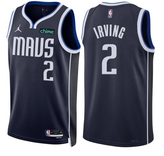 Dallas Mavericks #2 Kyrie Irving Navy Statement Edition Stitched Basketball  Jersey
