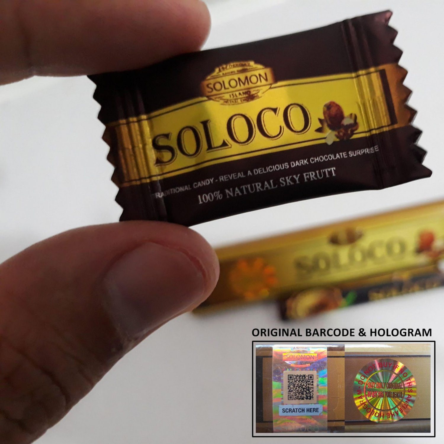 1 Box Original 100 Soloco Chocolate 100 Authentic Long Lasting Power