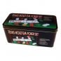 Poker Set 200 Chips Texas Hold'Em Casino Game Poker Cards Set in Metal Box