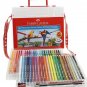Faber-Castell Watercolor Pencil Drawing Art Brush & Sharpener 48 Color Pencils
