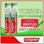 Colgate Toothbrush Deep Cleaning Soft Spiral Unique Twister Bristles (5 Units)