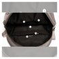 Women's Backpack Patent Leather 3 Zip Bag Fashion Designer Girls Shoulder Bag (Black)