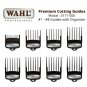 Wahl Professional 8-Pack Premium Cutting Guides #1 to #8 Secure Fit Metal Clip (3171-500)