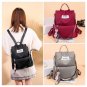 Women's Backpack Bag Premium Patent Leather Ladies Bag Fashion Designer Girls Shoulder Bag (Grey)