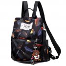Women's Backpack Bag Patent Leather Ladies Bag Fashion Designer Girls Shoulder Bag (Feathers)