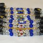 Royal Blue Catseye & Cloisonne Healing Magnetic Hematite Necklace
