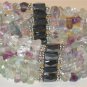 Genuine Chunky Flourite Magnetic Hematite Necklace