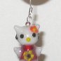 Adorable! Hand Blown Artglass Hello Kitty Dangle Earrings
