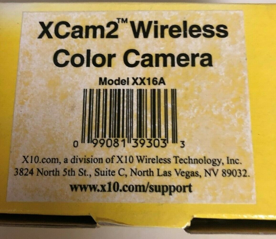 X10 XCam2 Wireless Color Camera Home Security System Model XX16A New in Box