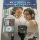 Maxell Black Headphone Dual Listener Splitter 3.5mm Stereo