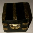 Pill or stash box Wood & Brass