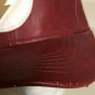 DC Comics The Flash Faux Leather Snapback Hat Cap Red Gold Metal Logo