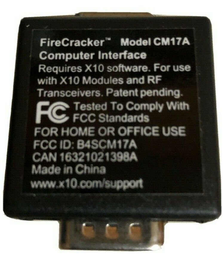X10 RF FireCracker Computer Interface CM17A