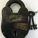 Leavenworth KS Prison Padlock W Keys 3" x 5"