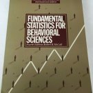 Fundamental Statistics For Behavioral Sciences 4th Edition Robert B McCall