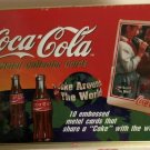 1996 Coca-Cola Metallic Impressions Coke Around the World Metal Collector Cards