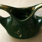 Vintage Pearl China Co. 22 kt gold Sugar Bowl  Green Hand Decorated