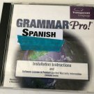 Transparent Grammar Pro Spanish Installation Instructions CD ROM Windows/MAC
