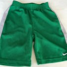 Nike Boys  Size 4 Pull Up Shorts Green W/ Gray Stripe