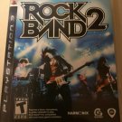Rock Band 2 (Sony PlayStation 3, 2008) W/ Manual