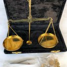 Vintage Jewelry Balance Scale With black Velvet Box- Weight 50 Grams